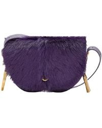 Burberry - Small Calf Hair Chess Satchel Bag - Lyst