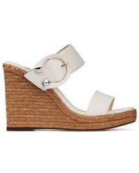 Jimmy Choo - Melian 110 Leather Wedge Sandals, Brand Size 39.5 Us - Lyst