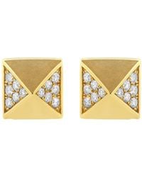 Haus of Brilliance - 14K 1/4 Cttw Diamond Pyramid Stud Earring (G-H Color, Si1-Si2 Clarity) - Lyst