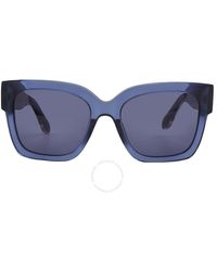 Carolina Herrera - Blue Square Sunglasses Shn635 Ot31 54 - Lyst