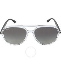 Ray-Ban - Gray Gradient Aviator Sunglasses - Lyst