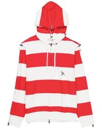 Burberry - Zip Detail Striped Cotton Hoodie, Size Xxx-Small (Youth - Lyst