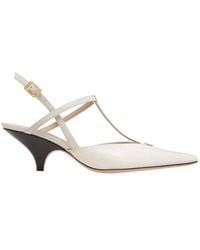 Bally - Katy Slingback Leather Pumps, Brand Size 38.5 Us - Lyst