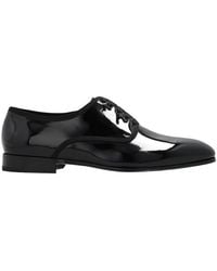 Ferragamo - Ferragamo Magic Charlotte Patent Derby Shoes - Lyst