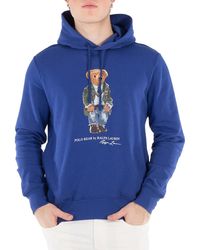 Polo Ralph Lauren - Bear Motif Ribbed-Hem Hoodie - Lyst