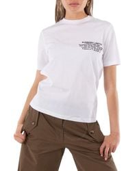 Burberry - Cotton Coordinates Print T-shirt - Lyst