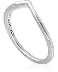 PANDORA - Ladies Sterling Polished Wishbone Ring - Lyst