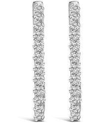 Haus of Brilliance - 14K 1.0 Cttw Oval Lab Grown Diamond Hoop Earrings - Lyst