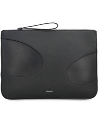 Ferragamo - Leather Zip Pouch - Lyst