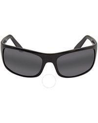 Maui Jim - Peahi Neutral Grey Wrap Sunglasses 202-02 65 - Lyst