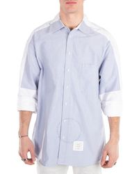 Thom Browne - Oversized Long Sleeve Shirt W/Halo - Lyst