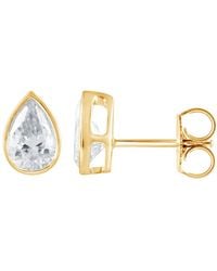Brilliant Diamond - 14Kt 1.25 Carat Lab Grown Diamond Stud Earrings For - Lyst