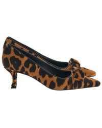 Ferragamo - Siwar Leopard-Print Vara Pumps - Lyst