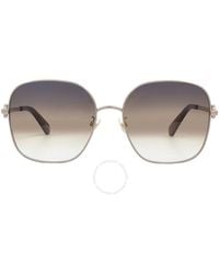 Kate Spade - Grey Shaded Brown Square Sunglasses Talya/f/s 0au2/pr 59 - Lyst