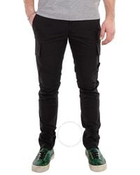 Stone Island - Compass Badge Cotton Trousers, Waist - Lyst
