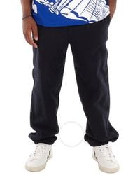 Burberry - Knight Motif Cotton Track Pants - Lyst