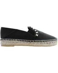Ferragamo - Vara Chain Leather Espadrilles - Lyst
