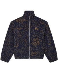 KENZO - Embroidered Logo High-Neck Jacket - Lyst