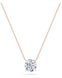 Mure And Co - 2.5Ctw Round Shaped Lab Grown Diamond (G/Vs) Necklace - Lyst