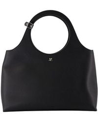 Courreges - Calfskin Shoulder Bag - Lyst