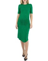 Atlein - Ladies Gather Front Midi Dress - Lyst