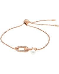 Swarovski - Rose-Tone Constella Bracelet - Lyst
