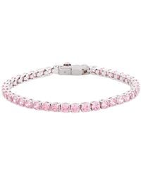 Swarovski - Matrix Tennis Bracelet With Purplish Crystals - Lyst