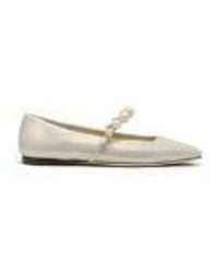 Jimmy Choo - Ade Pearl Embellished Flats, Brand Size 34 Us - Lyst
