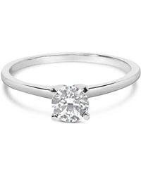 Haus of Brilliance - 14K 1/2 Cttw Round Lab Grown Diamond 4 Prong Solitaire Engagement Ring - Lyst