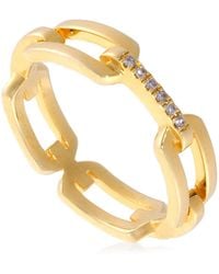 Diamanti Per Tutti - Ladies Unchain Diamond Embellished Ring - Lyst
