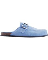 Jimmy Choo - Etta Velvet Suede Mules, Brand Size 39 Us - Lyst