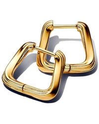 PANDORA - Twisted Hoop Earring Earrings - Lyst