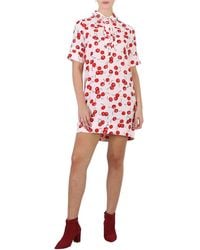 Essentiel Antwerp - Cherry Print Short Sleeve Dress, Brand Size 34 (Us - Lyst