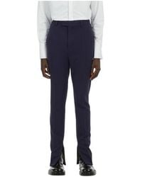 Ferragamo - Tailored Trousers With Ankle Zip Detail, Brand Size 52 (Waist - Lyst
