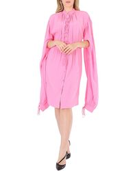 Burberry - Ladies Bubblegum Joyce Silk Dress, Brand Size 4 (Us - Lyst
