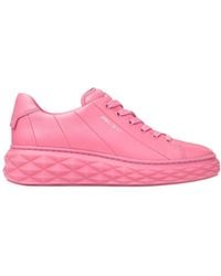 Jimmy Choo - Diamond Light Maxi F Candy Nappa Leather Low-Top Trainers, Brand Size 34.5 Us - Lyst