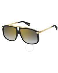 Marc Jacobs - Grey Gold Navigator Sunglasses Marc 243/s 02m2/fq 60 - Lyst