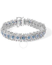 Haus of Brilliance - 14K 10.0 Cttw And Diamond Vintage-Inspired Floral Cluster Link Bracelet - Lyst