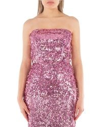ROTATE BIRGER CHRISTENSEN - Ladies Sequin Crop Top - Lyst