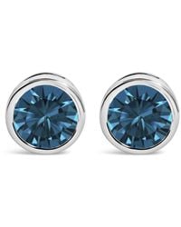 Haus of Brilliance - 14K 2.0 Cttw Bezel Set Lab Grown Diamond Solitaire Stud Earrings - Lyst