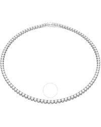 Swarovski - Matrix Tennis Necklace S New Rhodium Shiny - Lyst