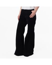 Polo Ralph Lauren - Pintucked Corduroy Flared Trousers - Lyst