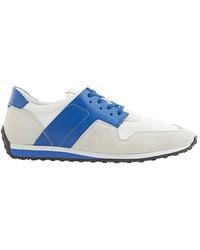 Tod's - Deconstructed Sports Leather And Suede Sneakers - Lyst