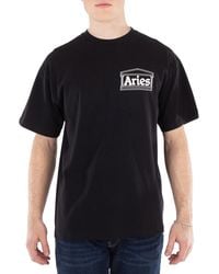 Aries - Logo Print T-Shirt - Lyst