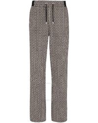 Balmain - Monogram Jacquard Trousers - Lyst