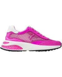 Jimmy Choo - Memphis Lace Up Mesh Trainers, Brand Size 38 Us - Lyst