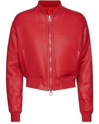 Ferragamo - Leather-Long Jachet - Lyst