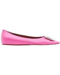 AMINA MUADDI - Satin Camelia Ballerinas - Lyst