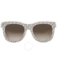 Michael Kors - Empire Brown Gradient Square Sunglasses Mk2193u 310313 52 - Lyst