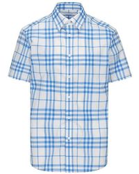 Burberry - Short Sleeves Check Pattern Shirt - Lyst